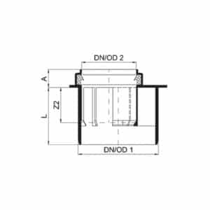 ข้อลดเบี้ยว (สั้น) ECCENTRIC REDUCER SHORT (สวมเข้าปากระฆังท่อ XYLENT)