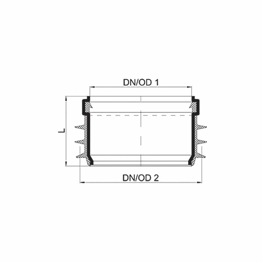 ตัวแปลงปากระฆัง ท่อชนิดอื่น TRANSITION SOCKET TO BELL CONNECTION